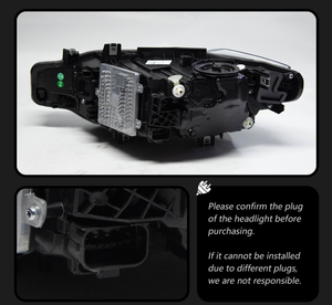 Faros Delanteros para Automóvil, Color Azul, Totalmente Sellados, 6000K, para BMW Serie 3 F30/F35 2012-2019, Carcasa Impermeable de ABS, Ensamblaje Plug+Play - Product Image 3