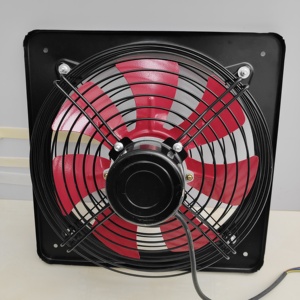 Ventilatore da parete elettrico in ghisa da 4'', 5'', 6'' assiale/centrifugo con motore CC in rame e pale personalizzabili - Product Image 2