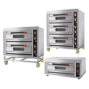 The New commercial oven gas and electric commercial kitchen 4 burner gas stove stainless steel with oven