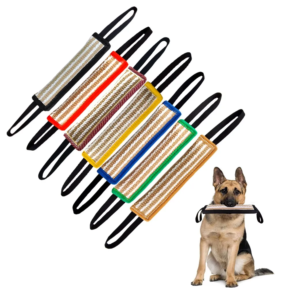 K9 Supplies Hemp Dog Bite Pillow Durable Dog Training Tug Toy Stick