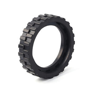 耐久性のある環境にやさしい安全無毒無臭D穴カスタム成形シリコーンゴム玩具車ホイールROHS/REACH認定20-80 - Product Image 4