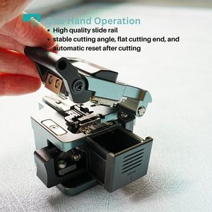 Outil de coupe de précision QIIRUN 9C+ pour fibres optiques avec lame à rotation automatique et utilisation d'une seule main - Product Image 4