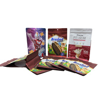 Sacs de conservation alimentaire réutilisables à impression personnalisée, sacs d'emballage pour biscuits, sacs pour fruits secs, cacahuètes, chips, sachets de collation