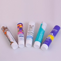 Envase de Aluminio y Plástico Personalizado para Pasta de Dientes, Tubo Vacío con Tapa de Rosca, Impresión UV Ecológica, Envase Cosmético