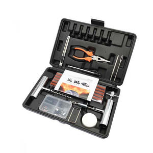 Kit de Herramientas de Emergencia para Automóvil, 100 Piezas, Kit de Reparación de Pinchazos de Neumáticos, Kit de Reparación de Neumáticos de Bicicleta y Motocicleta - Product Image 1