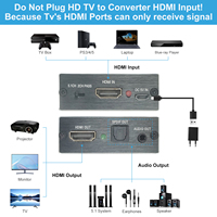 Extracteur audio HDTV 4Kx2K, convertisseur audio 3,5 mm pour PC, ordinateur portable, accessoires audio et vidéo