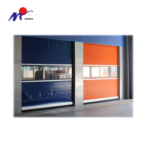 Porte rapide coulissante en PVC bon marché pour l'industrie chimique, pour utilisation en entrepôt, avec <span class=keywords><strong>ouverture</strong></span> automatique et isolation thermique - Product Image 3