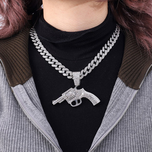 Nuovo Accessorio Hip-Hop Transfrontaliero dall'Europa e dall'America, con Strass in Lega Placcati Oro e Diamanti Completi, è un <span class=keywords><strong>Re</strong></span> - Product Image 2