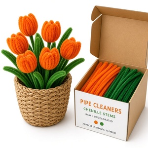 Kit Créatif de Fabrication de Bouquets de Fleurs, Ensemble de Bricolage Artisanal pour Tiges, Fournitures Florales DIY pour Cadeaux d'Anniversaire et Décoration de Mariage - Product Image 1