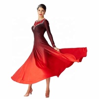 M-2018 Salle De Bal Danse Robe Standard Salle De Bal Lisse Compétition de Danse Robe Tango Valse Danse Robe À Vendre