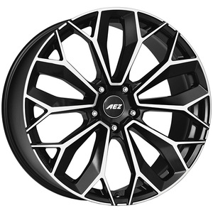 CERCHI in LEGA Leipzig Dark 9x20 5x108 ET 48 <b>BLACK</b>/<b>POLISHED</b> - Product Image 1