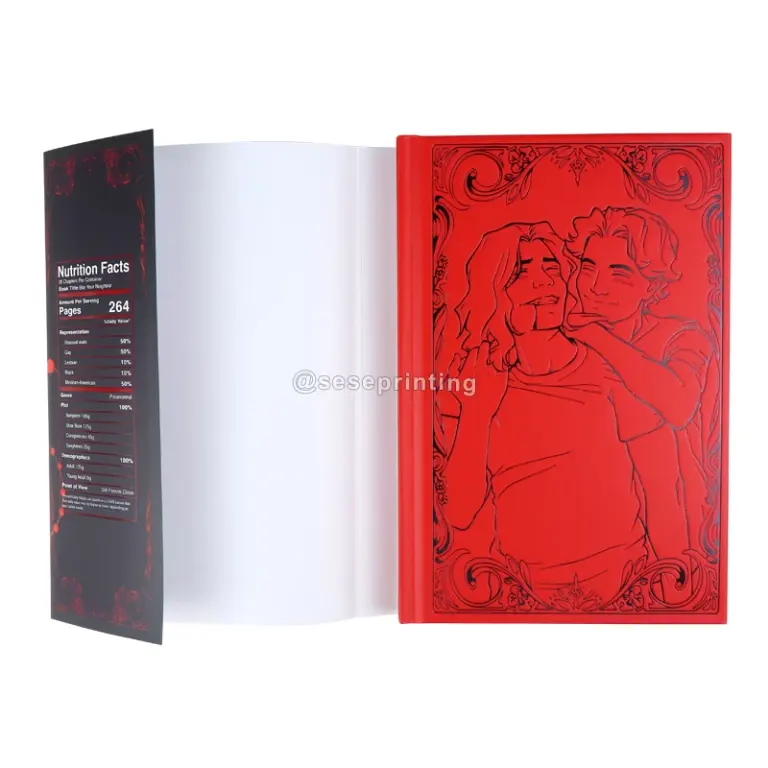 Well Designed Custom Sprayed Edge Hardcover Book Embossed Cover Book Novels Printing With Paper Dust Jacket