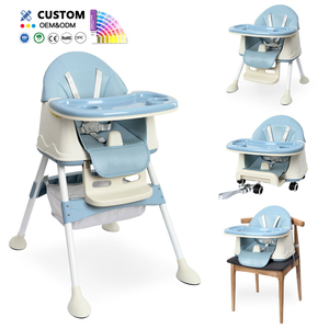 Chaise haute multifonctionnelle 3-en-1 pour bébé et siège rehausseur portable pour nourrisson, chaise de repas pour tout-petit, prix d'usine - Product Image 3