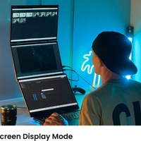 Yubwvo 14 pouces écran tactile pour ordinateur portable Extender moniteur à écran tactile portable amovible