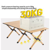 Nouvelle conception, table pliante portable de haute qualité avec structure en fer pour pique-nique, camping et extérieur, type « Egg Roll »