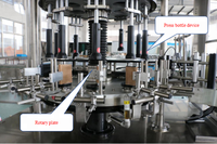 Etiquetadora Rotativa de Alta Velocidad 30-150 Botellas/Min, Aplicadora Automática de Etiquetas Controlada por PLC para Botellas de Vidrio Cuadradas y Latas