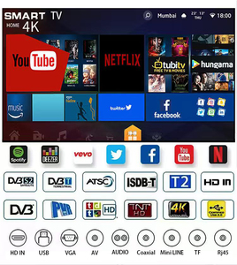 Téléviseur intelligent grand écran 75-100 <span class=keywords><strong>pouces</strong></span> 4K UHD QLED sans cadre Android <span class=keywords><strong>TV</strong></span> avec WiFi Bluetooth Dolby Audio pour usage domestique, hôtelier et commercial - Product Image 4