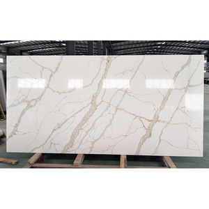 Lastra di Pietra Artificiale BOTON STONE Spessa Effetto Calacatta Gold per Piano Cucina <span class=keywords><strong>Lastre</strong></span> di Quarzo Calcutta Gold - Product Image 2