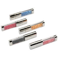 Unidad flash USB de alta calidad con logotipo personalizado, cristal transparente de velocidad rápida, USB 2,0, nuevo, 4Gb, 8Gb, 16Gb, 32Gb, 64Gb