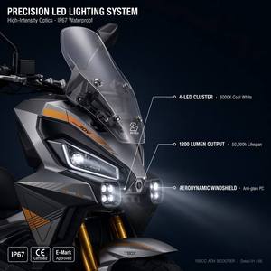 Scooter de type ADV 250cc personnalisé OEM, moto à essence pour adultes, tout-terrain, refroidissement par eau, homologué EEC - Product Image 4