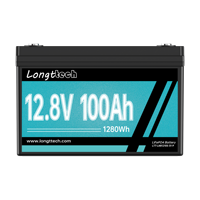 Kustomisasi Paket Baterai Lithium Ion LiFePO4 12.8V 100Ah 2000 Siklus -20-60 Performa Terbaik Pengganti untuk Aki Asam Timbal