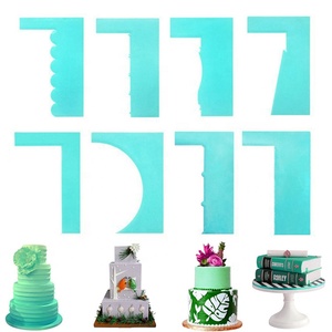 8 phong cách nhựa bánh kem scraper fondant bánh mô hình mô hình mượt mà scraper Baking công cụ - Product Image 5