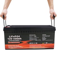 Baterai Lithium LiFePO4 12V 400Ah 460Ah 600Ah Deep Cycle untuk Solar RV Marine Off-Grid UPS Telekomunikasi