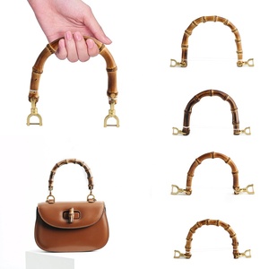 Đánh Bóng Tre Thật Tay Cầm Dây Kéo Kéo Cổng Kết Nối Túi Xách Túi Bộ Làm Bằng Tre Tự Nhiên Tay Cầm - Product Image 6