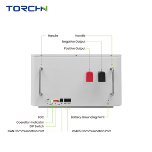 리튬 라이포4 파워월 배터리 51.2V 100Ah 200Ah 리튬 이온 태양광 가정용 에너지 저장 인산철 배터리 모듈 - Product Image 3