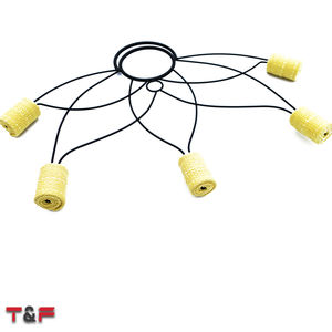 พัดไฟโฮมออฟโปอิ ลายดอกบัว พร้อมไส้ตะเกียงเย็บติด ขนาด 2 นิ้ว สำหรับผู้เริ่มต้น - Product Image 4