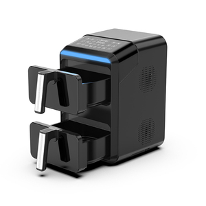9L Up + bottom Duplo Aquecimento Digital Air Fryer com Janela Visível Pequeno Aparelho De Cozinha Display Colorido Smart Air Fryer - Product Image 1