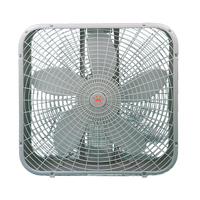 110V 220V Industrial Floor Fan Rechargeable 3 Speed Box Fan With 20 Inch Blades