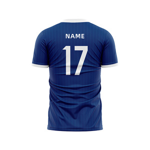 Produsen Kaos Sublimasi Kain Polyester Dry Fit HEALY, Kaos V-Neck Sepak Bola Custom untuk Pria - Product Image 2