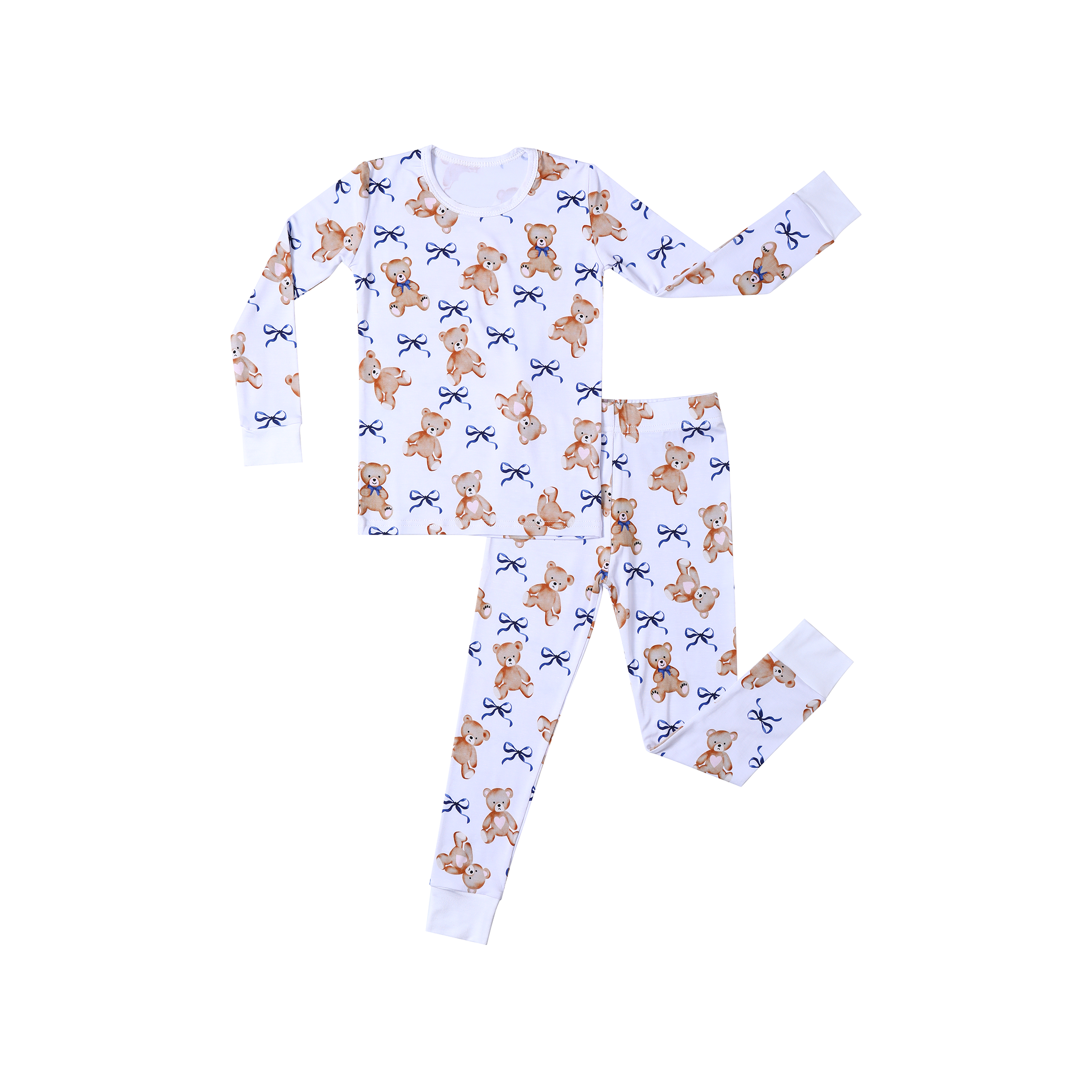Teddy bear bow print