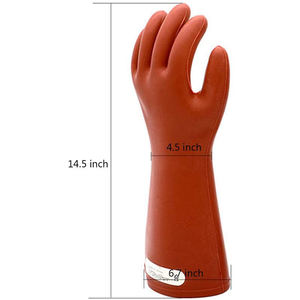 Luvas de segurança de alta tensão personalizadas, luvas isolantes elétricas de borracha de 12 kv para <span class=keywords><strong>lineman</strong></span> - Product Image 3