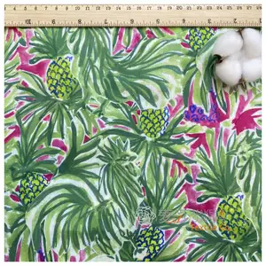 Wholesale Floral Printed Fabrics Liberty Tana Lawn Cotton Poplin Fabric Roll Textile For Resses Skirts Blouses