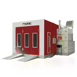 Cabine de pintura diesel para carro, 7m x 4m, aquecimento elétrico, a gás, automático, forno de cozimento, cabine de pintura diesel, cabine de pintura para carro