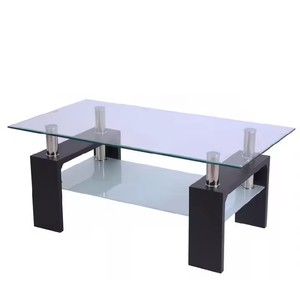 Tavolino da Caffè <span class=keywords><strong>in</strong></span> <span class=keywords><strong>Vetro</strong></span> Temperato Minimalista Cinese a Prezzo Economico di Fabbrica per Arredamento Casa all'Ingrosso - Product Image 3
