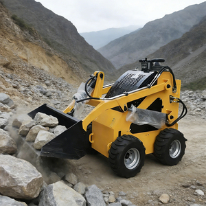 Carregadeira Compacta de Rodas Mini Carregadeira Pesada com Pneus Duráveis para Terreno Lamacento Projeto de Paisagismo - Product Image 4