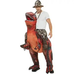 Yetişkin boyutu 150cm-190cm dinozor kostüm suit yetişkin şişme hareketli dinozor parti kostüm stokta