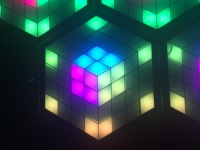 Hersteller LEDJ Ru Bix RGB 3D Panel Tragbar Leuchten Sechs kant platte Interaktive LED-Tanzfläche