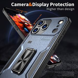 เคสเกราะสำหรับ iPhone 17 Pro Max เคสโทรศัพท์มือถือ PC กันกระแทกพร้อมห่วงโลหะขาตั้ง - Product Image 4