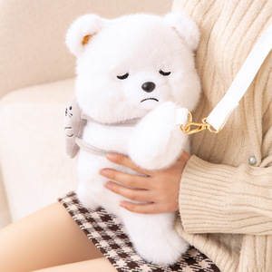 Grazioso zaino Casual da donna Super morbido piccola borsa a tracolla in pinguino con imbottitura in cotone PP regalo di compleanno - Product Image 5