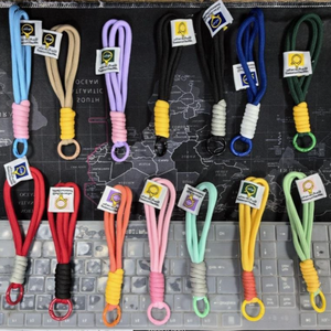 Großhandel Schlüssel anhänger <span class=keywords><strong>Lanyard</strong></span> Paar Nylon Key <span class=keywords><strong>Lanyard</strong></span> Bergsteiger Schnalle Geflochtenes Seil Tasche Anhänger - Product Image 2