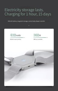 Correcteur de posture intelligent à détection de vibrations, réglable et portable, en plastique, pour le soutien du dos et la correction corporelle, avec fonction de rappel - Meilleures ventes - Product Image 4