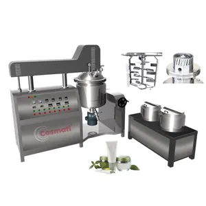 50L 100L 200L Intelligent cosmetic lotion cream paste vacuum homogenizing emulsifying mixing machine cosmetic mixer