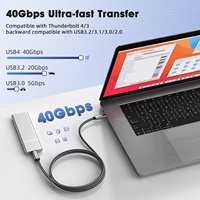 Cable de Datos USB-C de 1m 240W 40G Compatible con 8K 60HZ