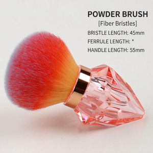 Brosse à poussière pour ongles en forme de diamant, poils synthétiques doux, nettoyeur de poudre pour manucure, pour salon de manucure, vente en gros, OEM, marque privée - Product Image 5