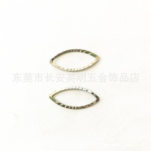 Fermoir creux en forme d'œillet en acier inoxydable Wise pour la fabrication de bijoux, accessoires pour bracelets DIY, 38 mm, couleur argent - Product Image 5
