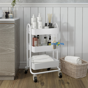 Carrito de Almacenamiento Rodante de 3 Niveles Eaho, Carrito de Cocina Portátil con Ruedas y Estantes - Product Image 2